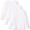 imageThe ChildrenS Place Boys Basic Long Sleeve TeeWhite 3pack