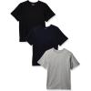imageThe Childrens Place Boys Basic Short Sleeve TeeBlackTidalH Gray 3pack