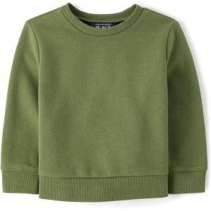 imageThe Childrens Place Baby Boys Pullover Crew Neck SweatshirtTruly Olive