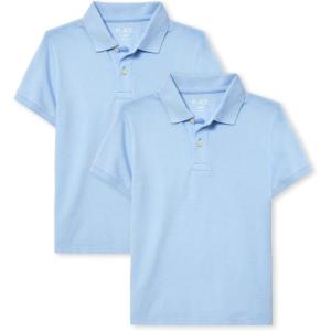 imageThe Childrens Place Boys Multipack Short Sleeve Pique PoloBrook 2pack