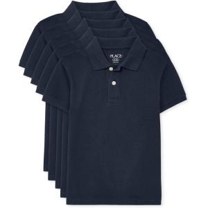 imageThe Childrens Place Boys Multipack Short Sleeve Pique PoloNautico 5pack