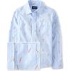 imageThe Childrens Place Boys Long Sleeve Button Down ShirtsBlue Carrot Print