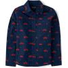 imageThe Childrens Place Boys Long Sleeve Button Down ShirtsChristmas Truck Print
