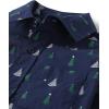 imageThe Childrens Place Boys Long Sleeve Button Down ShirtsNavy Tree Print