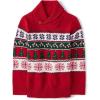 Christmas Fairisle Shawl Neck