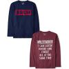 imageThe Childrens Place Boys Assorted Everyday Long Sleeve Graphic TShirtsmultipacksBruhMultitasker 2pack