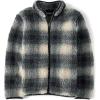 imageThe Childrens Place Boys Cozy Sherpa Zip Up JacketBlack Check