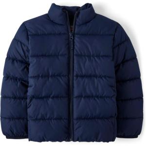 imageThe Childrens Place Boys Big Kid Medium Weight Puffer Jacket Wind WaterResistant SeasonalTidal