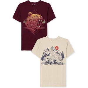 imageThe Childrens Place Boys Graphic Tee MultipacksBearPanther 2pack