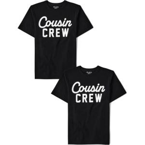 imageThe Childrens Place Boys Graphic Tee MultipacksCousin Crew Black 2pack