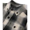 imageThe Childrens Place Boys Long Sleeve Plaid Flannel Button Up ShirtBlackWhite Plaid