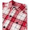 imageThe Childrens Place Boys Long Sleeve Plaid Flannel Button Up ShirtRed Cane Plaid