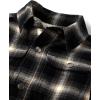 imageThe Childrens Place Boys Sherpa Lined Everday ShacketBlack Plaid