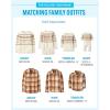 imageThe Childrens Place Mens Dad ampamp Son Matching Long Sleeve Flannel Button Up ShirtCream Plaid Flannel  Dad