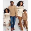 imageThe Childrens Place Mens Dad ampamp Son Matching Long Sleeve Flannel Button Up ShirtCream Plaid Flannel  Dad