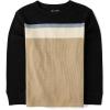 imageThe Childrens Place Boys Long Sleeve Everyday Casual Knit ShirtBlack Stripewaffle