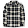 imageThe Childrens Place Boys Long Sleeve Plaid Flannel Button Up ShirtBlack