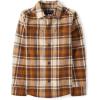 imageThe Childrens Place Boys Long Sleeve Plaid Flannel Button Up ShirtHaystack Plaid