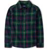 imageThe Childrens Place Boys Long Sleeve Plaid Flannel Button Up ShirtSpruce Plaid