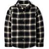 imageThe Childrens Place Boys Sherpa Lined Everday ShacketBlack Plaid