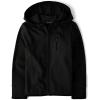 imageThe Childrens Place Boys Soft Tech Hooded Full Zip Up SweatshirtBlack