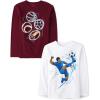 imageThe Childrens Place Boys Sports Long Sleeve Graphic TShirtsmultipacksSoccer PlayerSport Balls 2pack