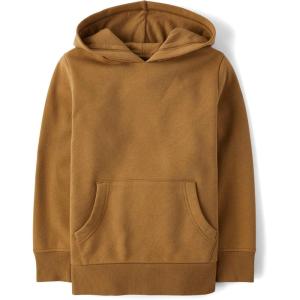 imageThe Childrens Place Boys Long Sleeve Fleece Hooded Pullover SweatshirtPearwood