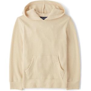 imageThe Childrens Place Boys Long Sleeve Thermal Knit Hooded PulloverHaystack