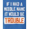 imageThe Childrens Place Baby Boys Handsome Trouble Short Sleeve Graphic T shirtMiddle Name Trouble