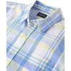 imageThe Childrens Place Mens Long Sleeve Button Up ShirtBlue Yellow Plaid  Dad
