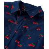 imageThe Childrens Place Mens Long Sleeve Button Up ShirtChristmas Truck Print  Dad