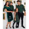 imageThe Childrens Place Mens Long Sleeve Button Up ShirtGreen Pine  Dad