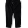imageThe Childrens Place Baby Boys Pull On PantBlack Roll Hem