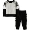 imageThe Childrens Place Baby Boys Sweatshirt and Sweatpant 2 Piece OutfitBlack Camo