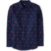 imageThe Childrens Place Mens Long Sleeve Button Up ShirtChristmas Truck Print  Dad