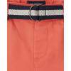 imageThe Childrens Place Baby Boys and Toddler Twill Belted Chino ShortBlood Orange