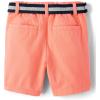 imageThe Childrens Place Baby Boys and Toddler Twill Belted Chino ShortSummer Dawn