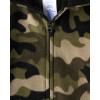 imageThe Childrens Place Boys Long Sleeve Fleece Zip Up One Piece Pajama SeasonalGreen Camo