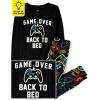 imageThe Childrens Place Boys Long Sleeve Snug Fit Cotton 2 Piece PajamasGame Over