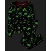 imageThe Childrens Place Boys Long Sleeve Top and Pants Snug Fit 100 Cotton 2 Piece Pajama SetAllover Space Print