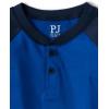 imageThe Childrens Place Boys Long Sleeve Top and Pants Snug Fit 100 Cotton 2 Piece Pajama SetsEssential Blue 2 Pack