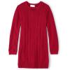imageThe Childrens Place Girls Big Sweater DressCable Knit Red