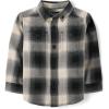 imageThe Childrens Place Baby Boys and Toddler Long Sleeve Button Down ShirtBlack Buff
