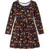 imageThe Childrens Place Baby Girls Candy Cane Skater Dress 2 PackHalloween Printblack
