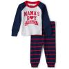 imageThe Childrens Place Boys Long Sleeve Top and Pants Snug Fit 100 Cotton 2 Piece Pajama SetHt Mist Mamas Boy