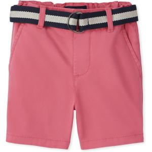 imageThe Childrens Place Baby Boys and Toddler Twill Belted Chino ShortAstilbe