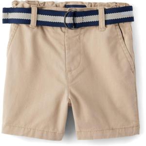 imageThe Childrens Place Baby Boys and Toddler Twill Belted Chino ShortToast