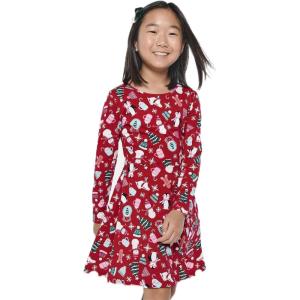 imageThe Childrens Place Baby Girls Candy Cane Skater Dress 2 PackChristmas Fun