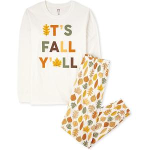 imageThe Childrens Place Baby Holiday Pajamas CottonIts Fall Yall