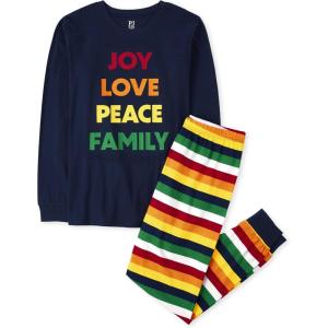 imageThe Childrens Place Baby Holiday Pajamas CottonJoy Stripeadult